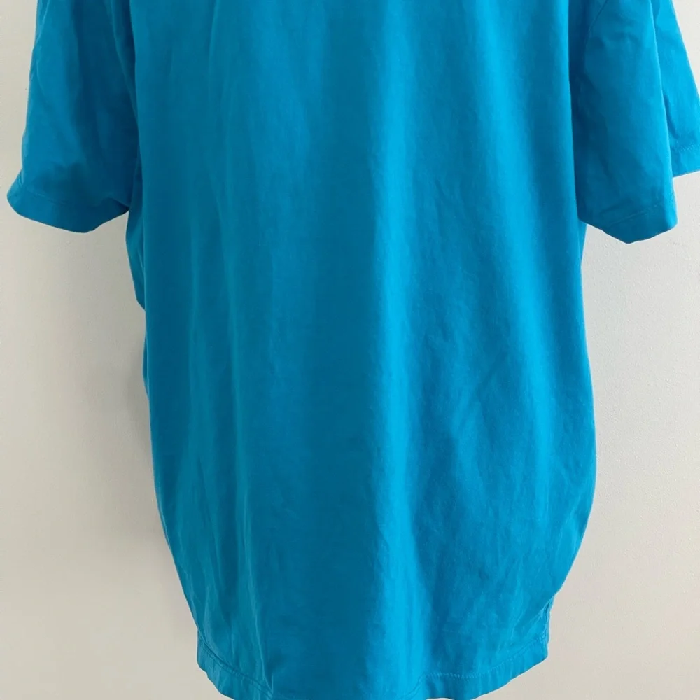 U.S. Polo Association L Blue Sleeve‎ Sleeve T-Shirt w Embroidered White Logo 205 - Picture 6 of 7